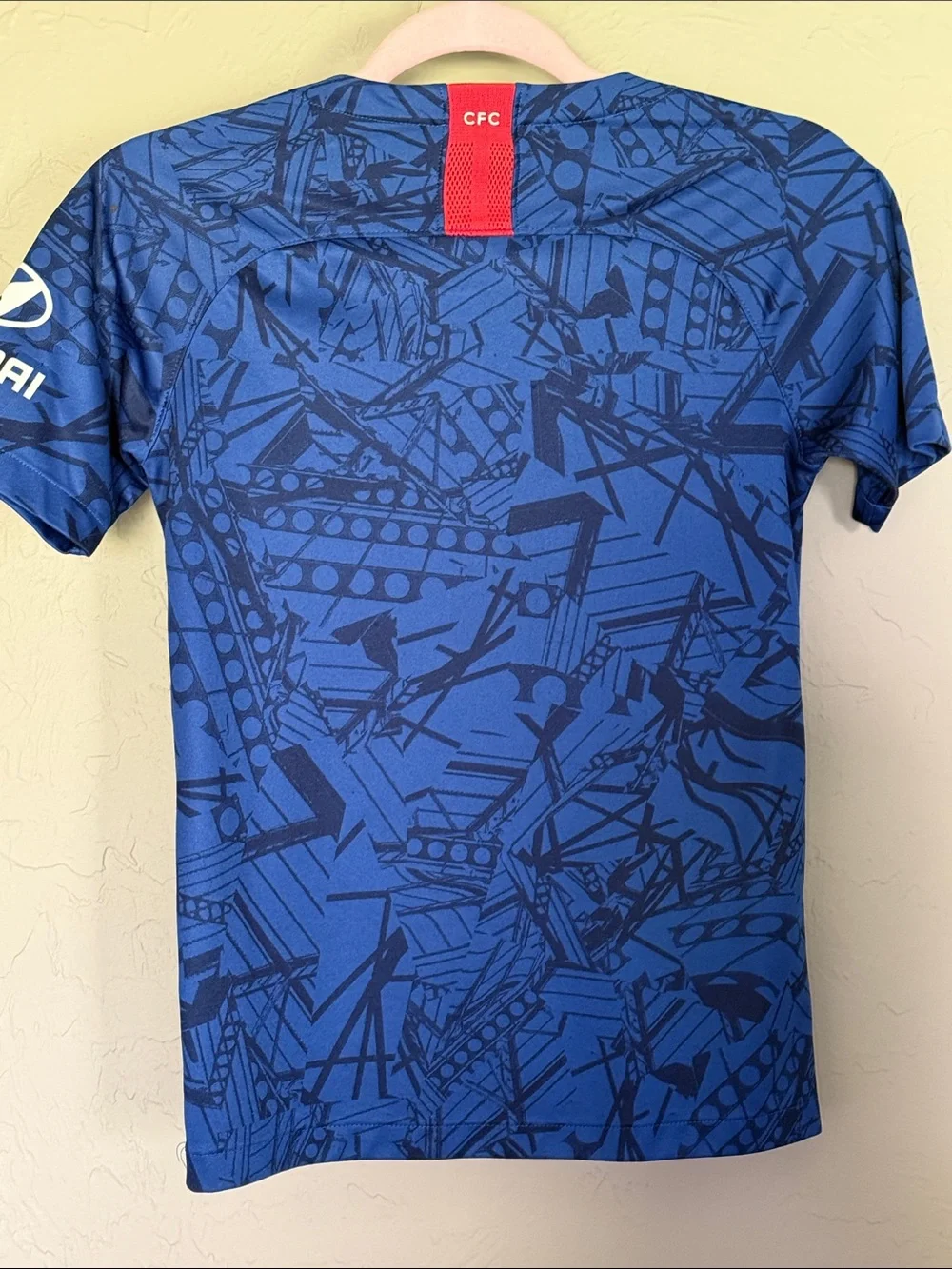 Nike Chelsea FC Kids Blue Short-Sleeve Jersey with Sponsor Logos